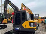 2018 Volvo EC60D mini excavator, rear three-quarter view