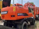 2021 Doosan DH150W-7 wheel excavator rear three-quarter view