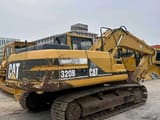 2000 Caterpillar 320B crawler excavator, rear three-quarter view