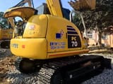 Komatsu PC70-8 crawler excavator, rear three-quarter view
