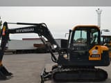 2021 Hyundai HX55 mini excavator, side view