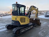 2017 Yanmar VIO50-6 mini excavator, rear three-quarter view