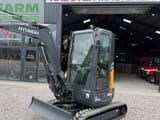 2026 Hyundai HX 25A Z mini excavator, front three-quarter view