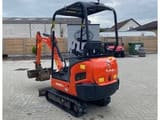 2020 Kubota KX015-4 mini excavator, rear three-quarter view