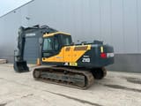 2025 Hyundai Robex 210 crawler excavator, rear three-quarter view
