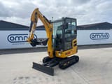 2026 Shantui SE20 mini excavator, front three-quarter view