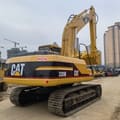 2016 Caterpillar 320B crawler excavator, rear three-quarter view