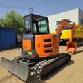 2023 Hitachi ZX55 mini excavator, front three-quarter view