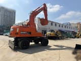 2016 Doosan DH150W-7 wheel excavator, rear three-quarter view