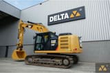 2017 Caterpillar 320FL crawler excavator, side view