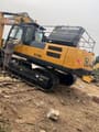 2022 XCMG XE370DK crawler excavator, rear three-quarter view