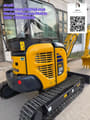 2021 Komatsu PC35 MR mini excavator, rear three-quarter view
