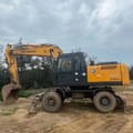 Hyundai Robex 210W-7 wheel excavator, side view