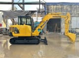 2022 Komatsu PC56-7 mini excavator, side view