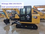 2023 Caterpillar 306E2 mini excavator, side view