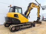 2015 Kubota KX080-4A mini excavator, rear three-quarter view
