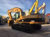 2020 Caterpillar 330CL crawler excavator, rear three-quarter view