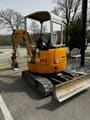 2012 IHI 25VX3 mini excavator, rear three-quarter view