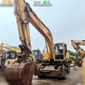 2019 Hyundai R210W-9S wheel excavator, front three-quarter view