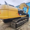 2018 Caterpillar 330D2 crawler excavator, rear three-quarter view