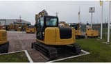 2019 Caterpillar 308E2CR crawler excavator, rear three-quarter view