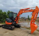 Hitachi ZX50U mini excavator, side view