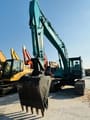 2022 Kobelco SK200 crawler excavator, front view