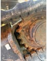2016 Doosan DX85R-3 crawler excavator track drive sprocket detail