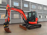 2019 Kubota U55-4 mini excavator, side view