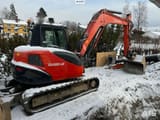 2018 Kubota KX080-4A crawler excavator, rear three-quarter view