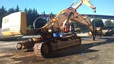 1995 Liebherr R954 LI crawler excavator, rear three-quarter view