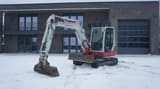 2012 Takeuchi TB250 mini excavator, side profile view