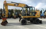 2019 Caterpillar M314F wheel excavator, side view