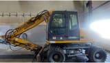 1995 Furukawa W 725 LS wheel excavator, side profile view