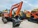 2020 Doosan DX60 crawler excavator, front three-quarter view