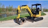 2023 Caterpillar 302.7 crawler excavator, side view