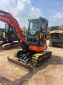 2023 Kubota U35 mini excavator, front three-quarter view
