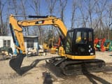 2020 Caterpillar 308C CR mini excavator, side profile view