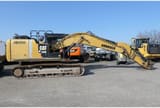 2012 Caterpillar 320E crawler excavator, side view