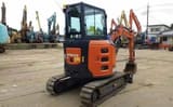 2025 Hitachi 30 ZX30 crawler excavator, rear three-quarter view