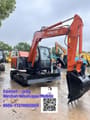 Hitachi ZAXIS 70 mini excavator, front three-quarter view
