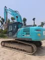 2024 Kobelco SK260 excavator, rear three-quarter view