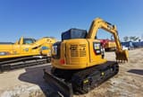 2020 Caterpillar 308E2 mini excavator rear three-quarter view
