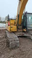 2017 Caterpillar 323F crawler excavator, rear three-quarter view