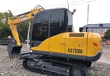 2023 XCMG XE75DA mini excavator, side view