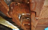 New Holland E485 crawler excavator track link detail