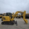 2023 Komatsu PC56 mini excavator, side view