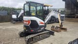2023 Bobcat E27Z mini excavator, front three-quarter view