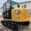 2023 Caterpillar 307E2 crawler excavator, rear three-quarter view