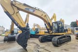 2018 Caterpillar 330DL crawler excavator, side view